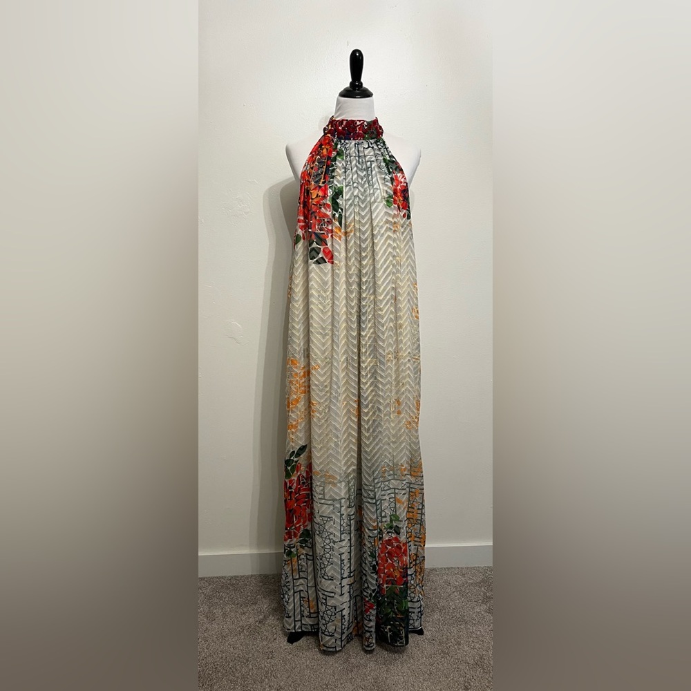 Bhanuni By JYOTI The Marilla Maxi Dress Boho Antropologie Embroidery Size XL - Picture 5 of 14